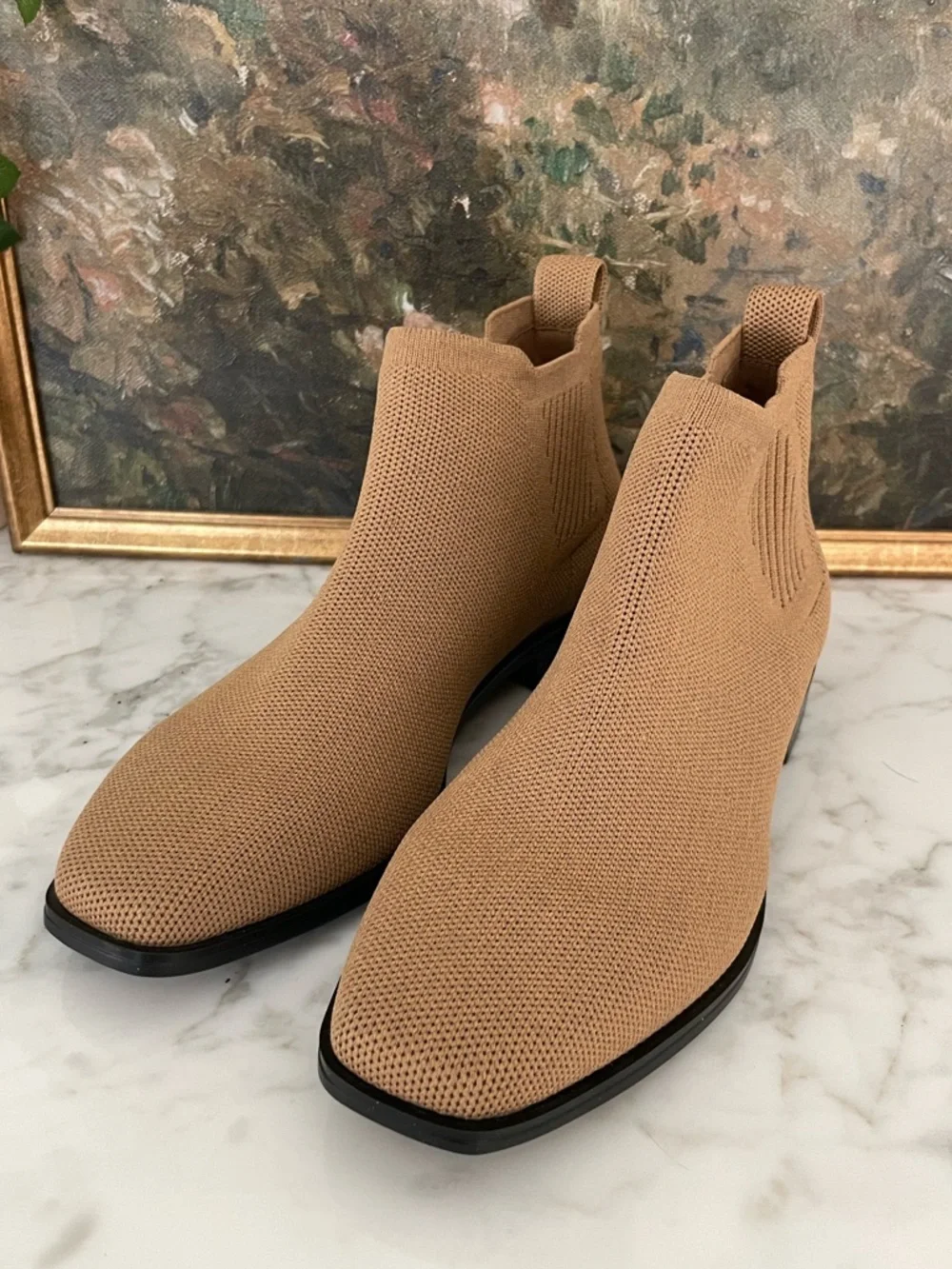 Vivaia Ryan Pro Water Repellent Ankle Boots Nutmeg Tan size 7 Square Toe - Picture 2 of 8